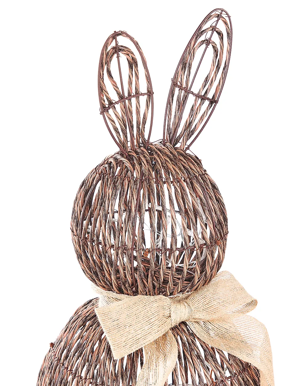 LED Decoration Rabbit NAUVO PE Rattan Brown_1182546