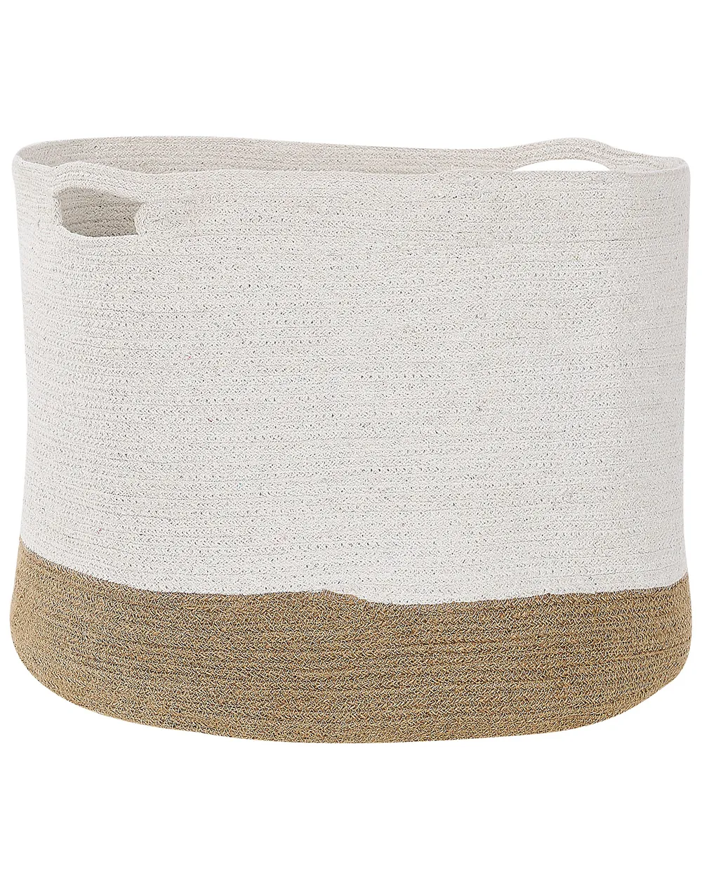 Set of 2 Baskets KAHAN Cotton White_837994