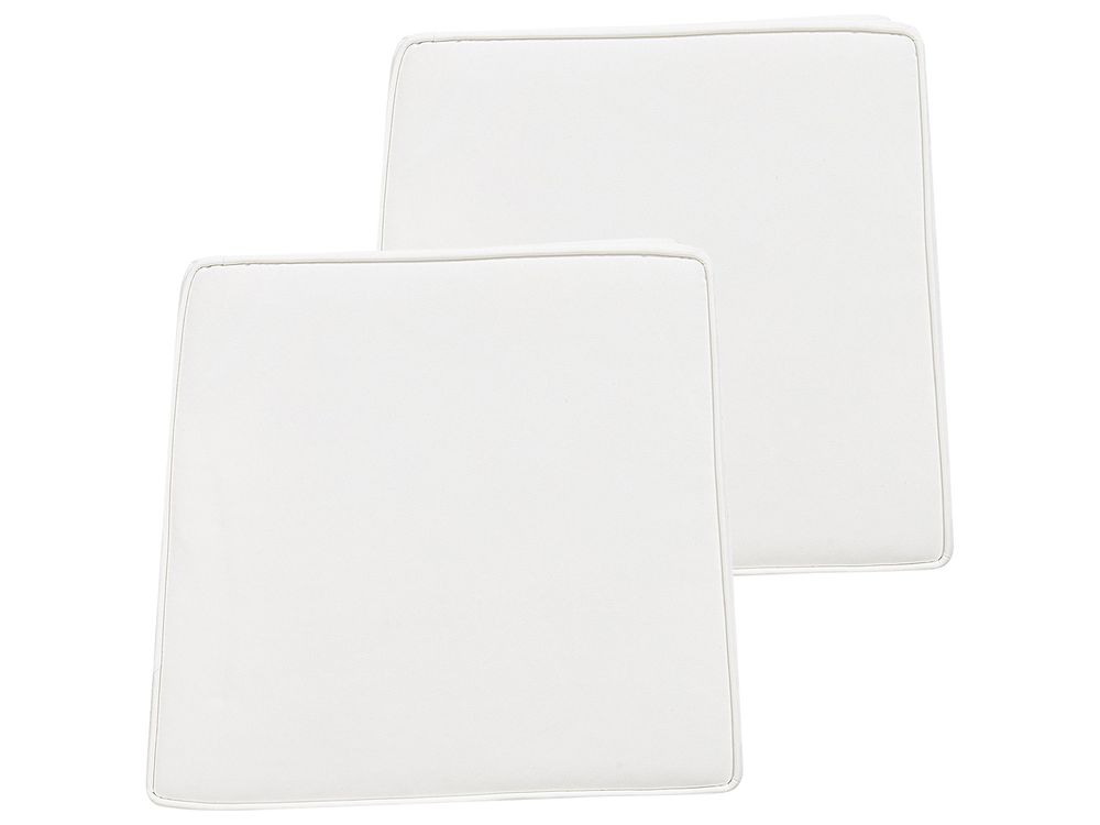 Set med 2 dynor för trädgårdsstol TERNI 37 x 34 cm Off-White