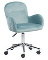 Desk Chair PRIDDY Velvet Mint Green