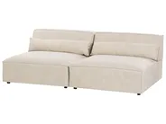 Modular Sofa 2 Seater HELLNAR Velvet Light Beige_910816
