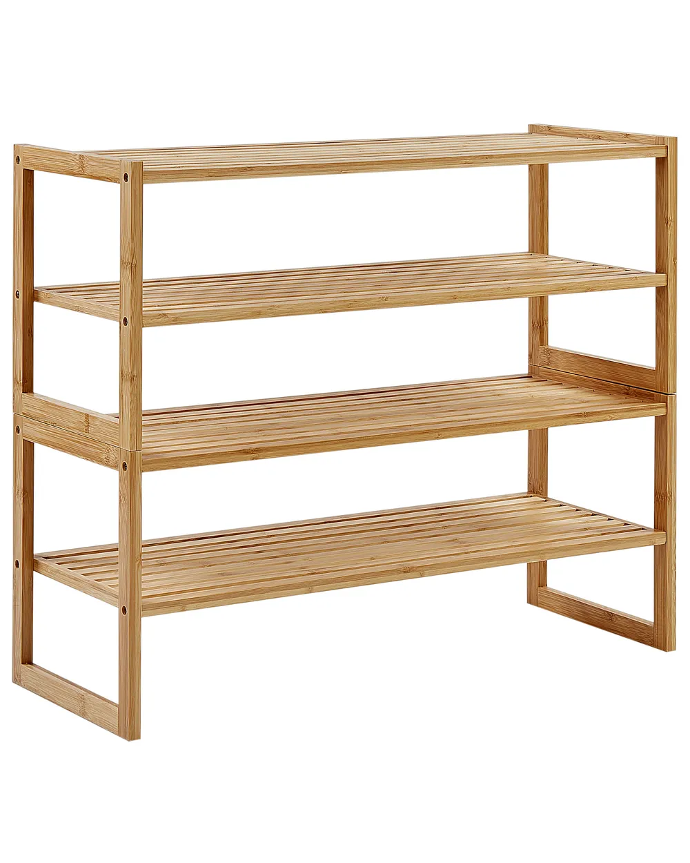 Shelving Unit UVALDA Bamboo Light Brown