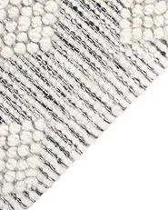 Rug SAVUR Grey 160 x 230 cm Wool_862381