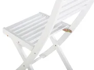 Bistro Set with Cushions Folding FIJI Acacia Wood Blue_764278