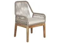 Garden Dining Set 6 Seater OLBIA with Cushions Beige_816536