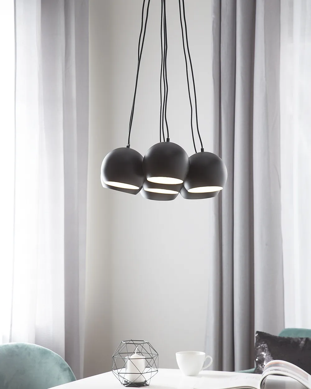 Pendant Lamp OLZA Metal Black_817778