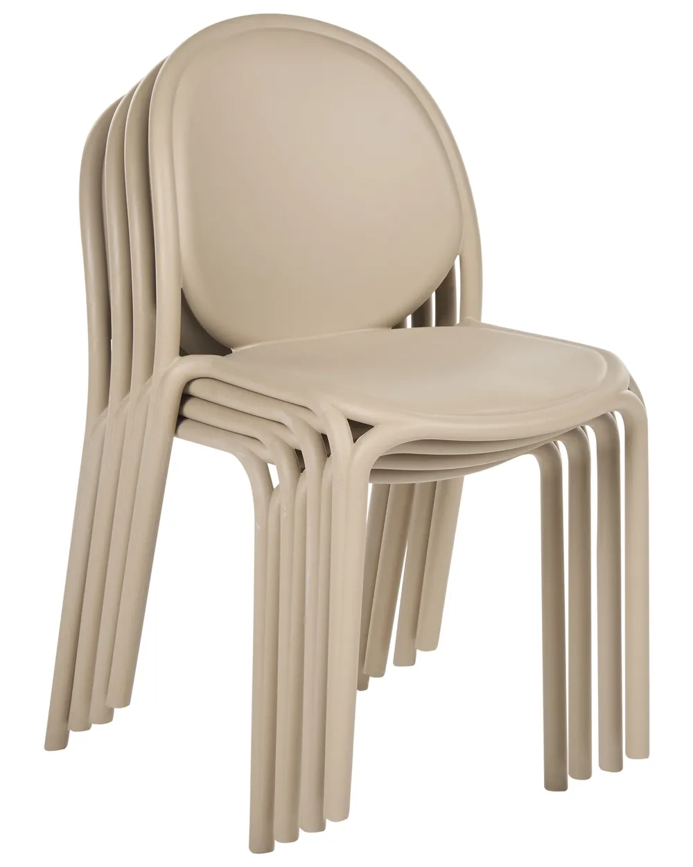 Set med 4 trädgårdsstolar BRUGNELLO Beige_1107033