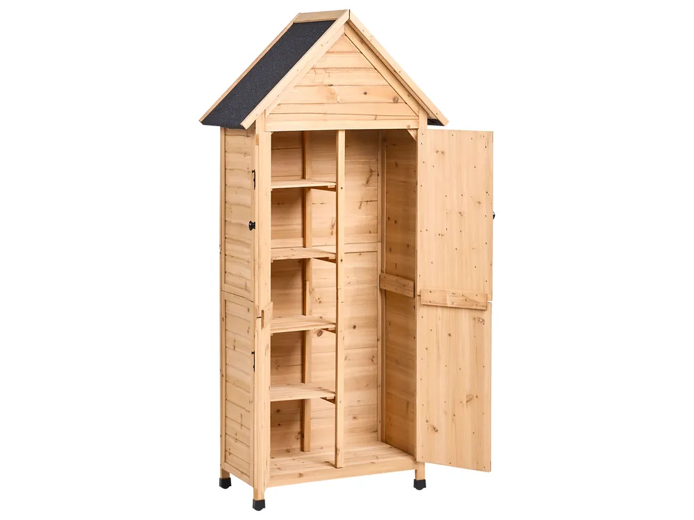 Redskapsförråd SENIGA 85 cm 46 cm Granträ Naturlig_1041625