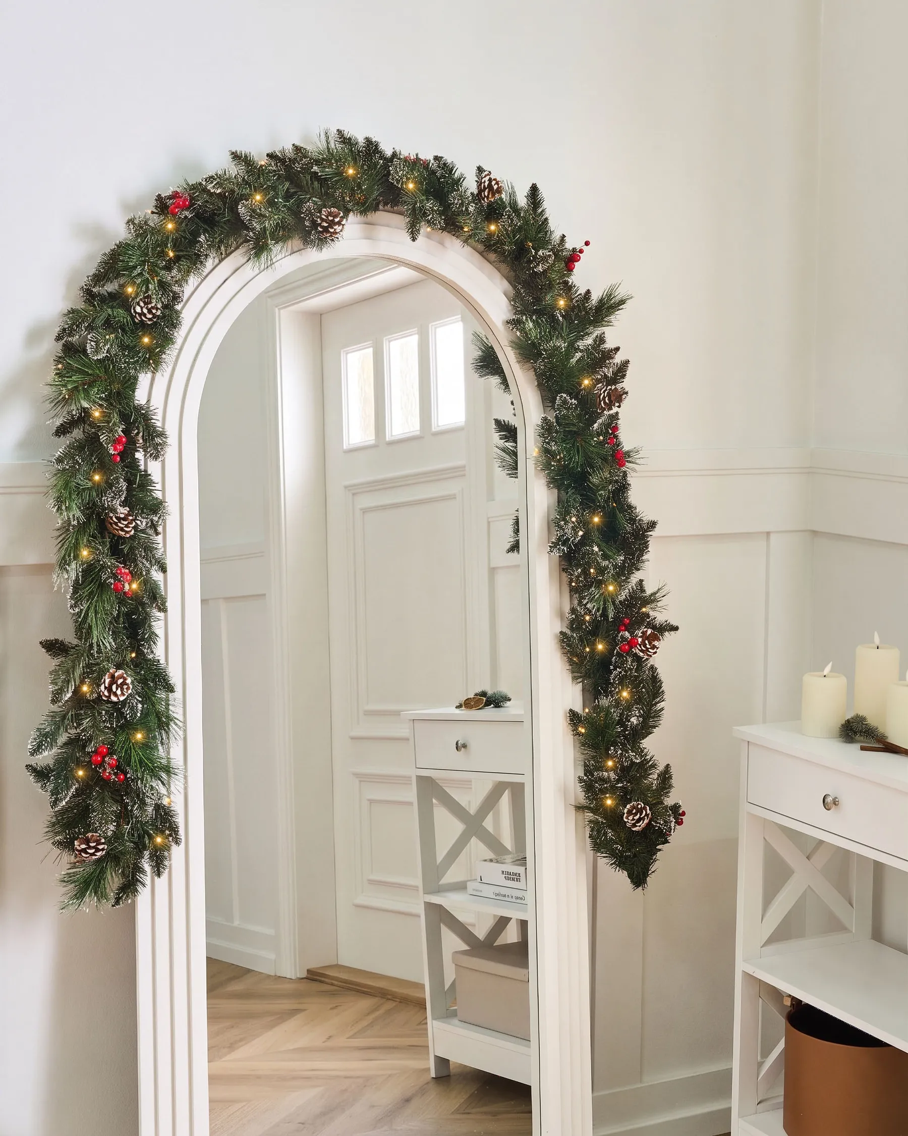 Christmas Garland LED WAPTA 270 cm Green_832043