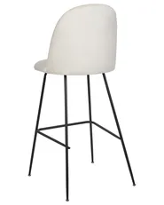 Set med 2 barstolar ARCOLA Sammet Off-White_902377