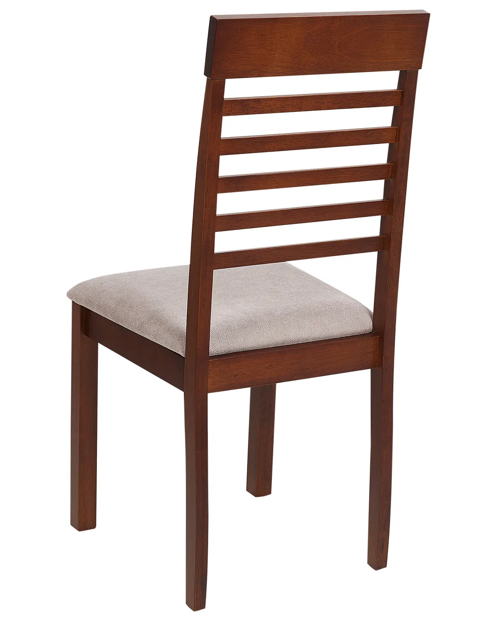 Set of 2 Dining Chairs ORTLEY Wood Dark Brown/ Taupe_926601