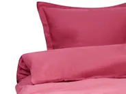 Duvet Cover Set PARKROSE 150 x 200 cm Sateen Cotton Burgundy_1071708