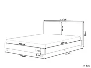 Sänky buklee ALBI 160 x 200 cm Beige_964367