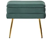Upholstered Storage Bench ODESSA Velvet Dark Green_1188390