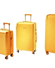 Set of 3 Hard Shell Suitcases MYNTIS Yellow_1064526