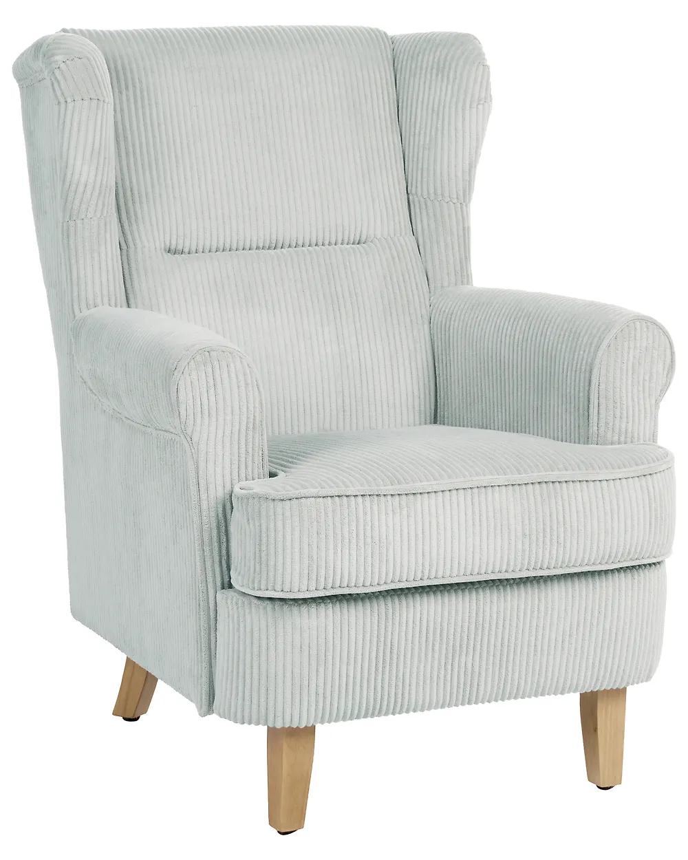 Wingback-tuoli ABSON Vakosametti Vaaleansininen_1186184