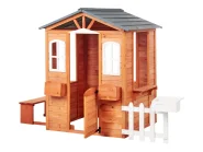 Garden Playhouse AMPELIKO Fir Wood Brown_955694