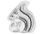 Set of 2 Decorative Cushions KOLKATA Cotton 42 x 48 cm White Squirrel_801021