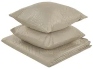 Bedspread with Cushions SHUSH 160 x 220 cm Taupe_821991