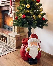 Christmas Tree Stand KALLO 30 cm Santa Claus Red_1185246