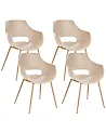 Ruokatuolisetti 4 kpl MILLERS Beige