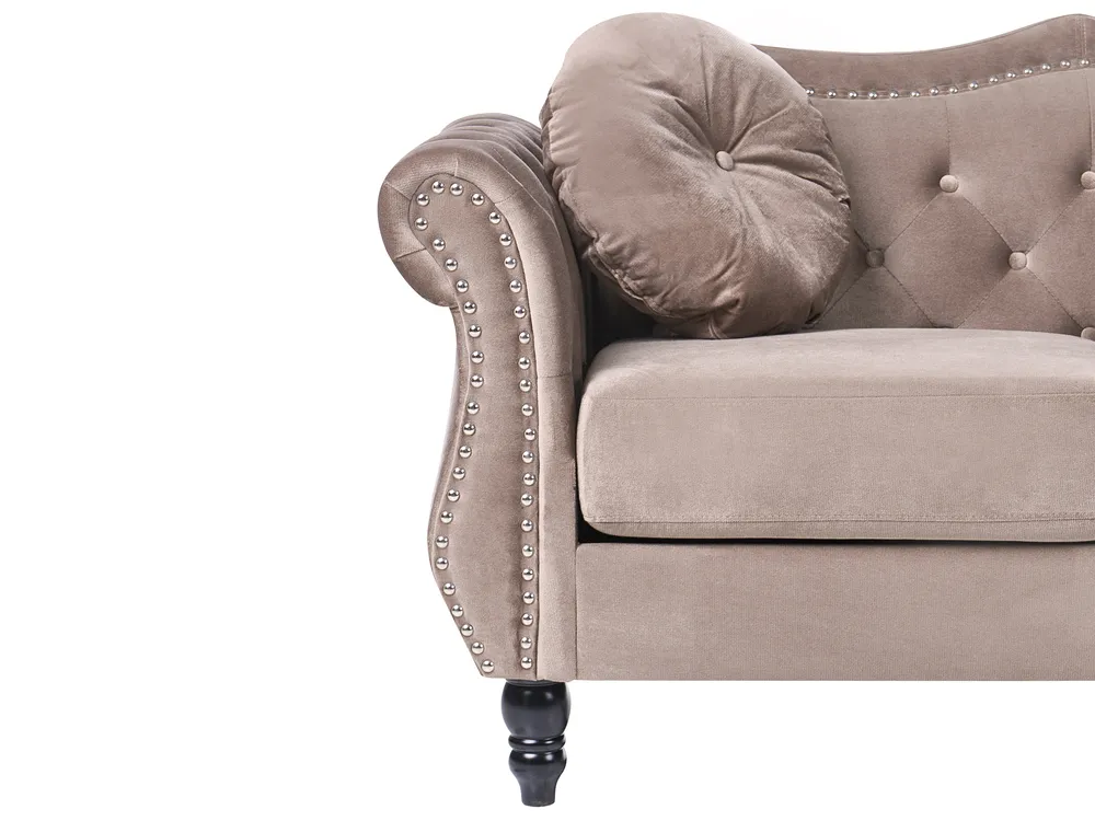 Soffgrupp 5-sits SKIEN Sammet Taupe_1034482