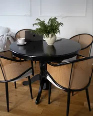 Jatkettava ruokapöytä AKRON Musta 106/150 cm 106 cm_1052671