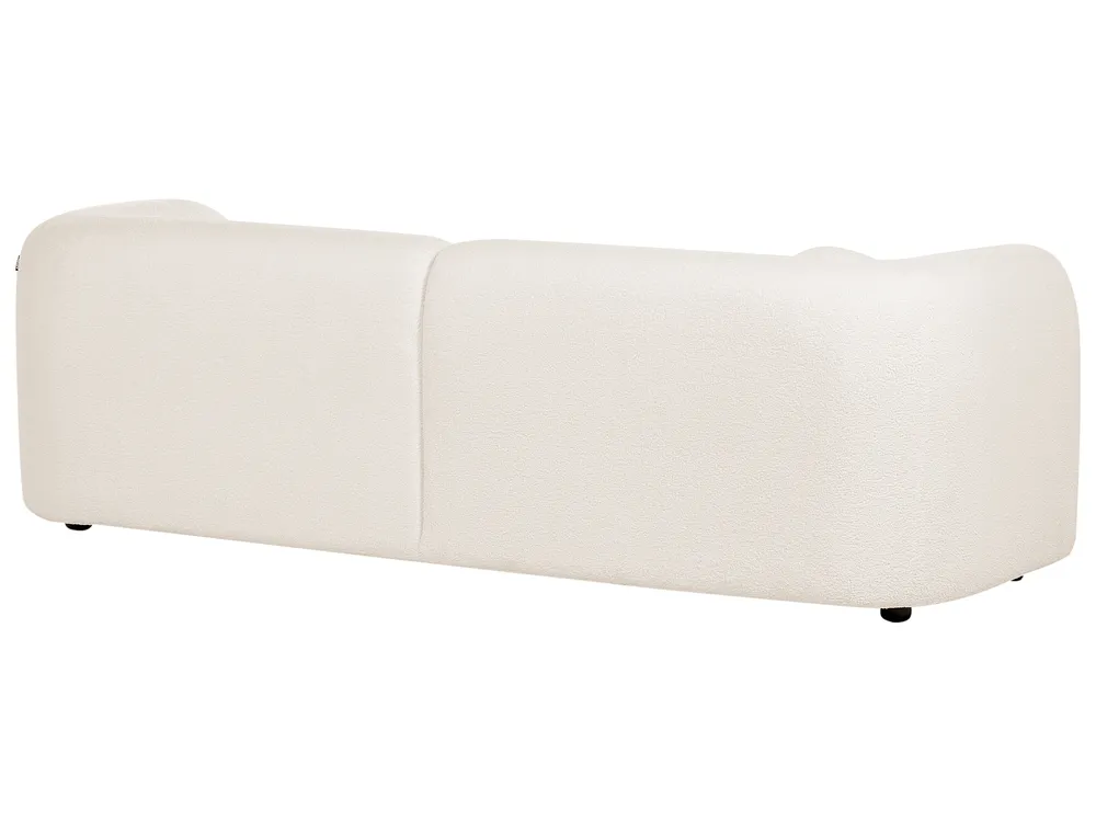 Sofa 3 Seater LEIREN Boucle White_886714