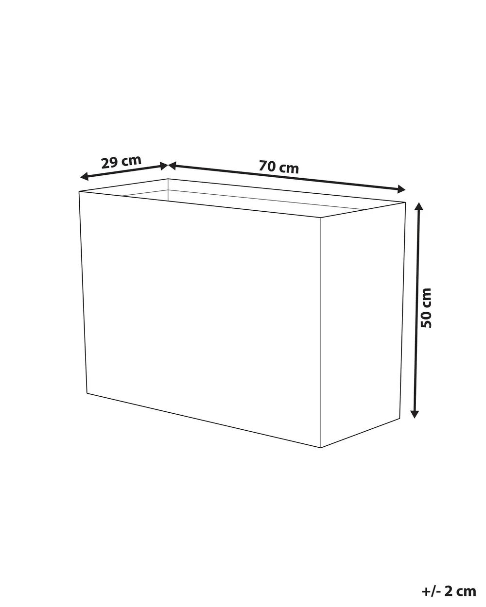 Plant Pot EDESSA 70 cm Dark Brown_761010