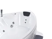Corner Hot Tub with LED CUYABENO 2110 x 1500 mm White_1033730