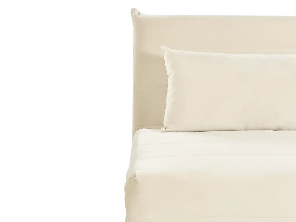 Single Sofa Bed SETTEN Velvet Light Beige_874962