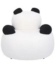 Kids Armchair Panda VIBY Boucle White_886985