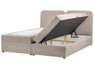 Divan Bed with Storage CHANCELLOR Fabric Taupe 180 x 200 cm (EU Super King)_1062813