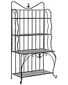 Shelving Unit PAVONA 94 cm 170 cm Metal Black