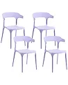 Puutarhatuolisetti 4 kpl GUBBIO Violetti
