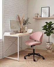 Office Chair KIANA Corduroy Pink_1150933