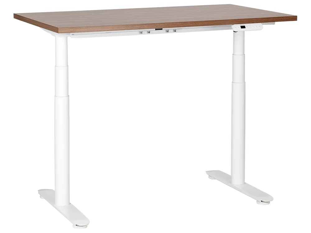 Electric Adjustable Standing Desk DESTINAS 120 cm 72 cm Brown/ White