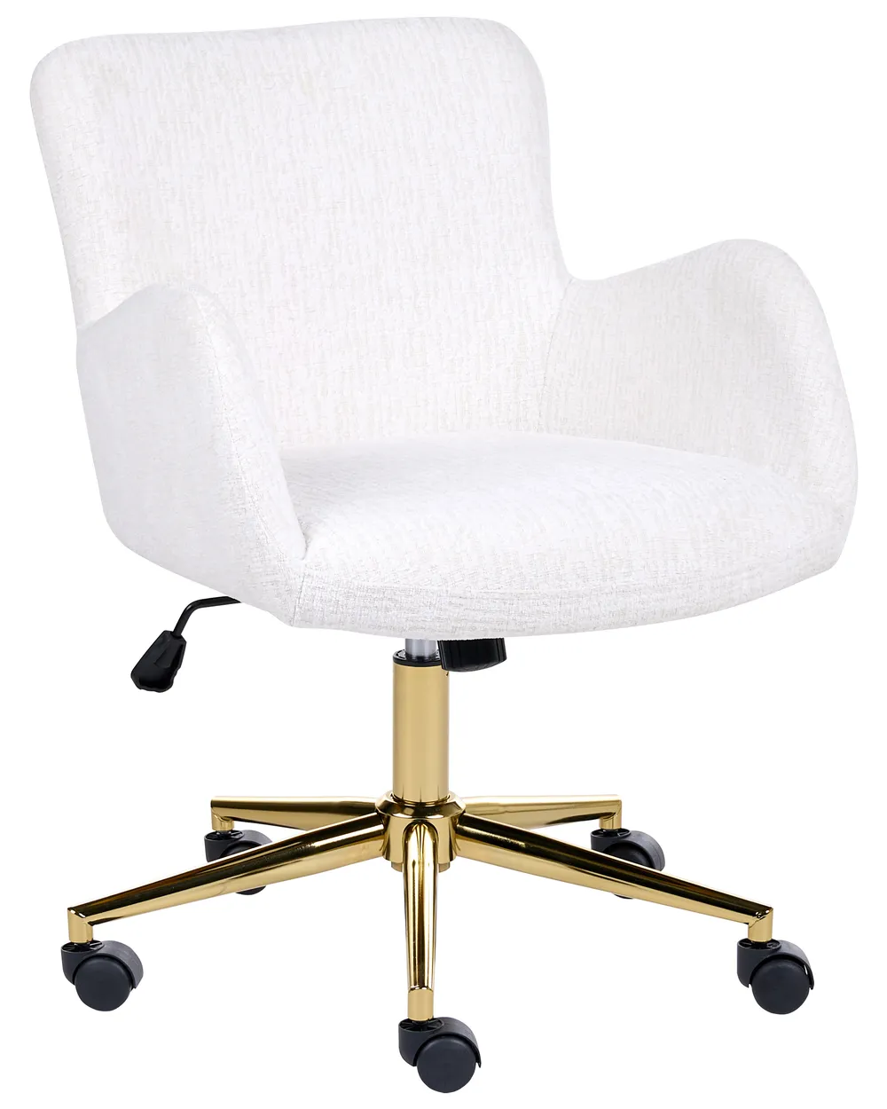 Skrivbordsstol MISORELA Chenille Off-White_1092263
