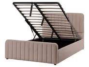 Ottoman Bed LUNAN Boucle Taupe 120 x 200 cm (EU Small Double)_1048506