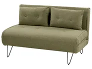 Living Room Set 3 Seater VESTFOLD Fabric Olive Green_930250