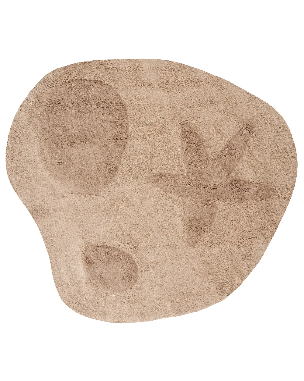 Barneteppe IRINGAL  Lys beige ø 120 cm Bomull