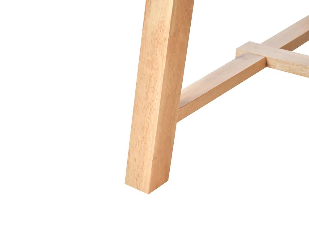 Förlängningsbart matbord BARNES Ljus askfanér 160/200 cm 90 cm_992703