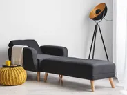 Recliner Chair FLORLI Fabric Black_704006