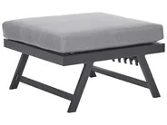 Garden Corner Sofa with Table 5 Seater COCCORINO Metal Grey_853540