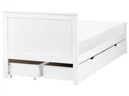 Sänky 4 laatikolla SABRAN Mänty Valkoinen 90 x 200 cm_1060859