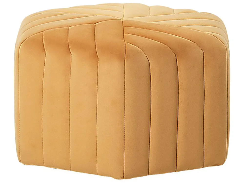 Pouffe MURIETTA Velvet Mustard