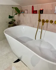 Back to Wall Bathtub RENACA 1700 x 790 mm White_1176643