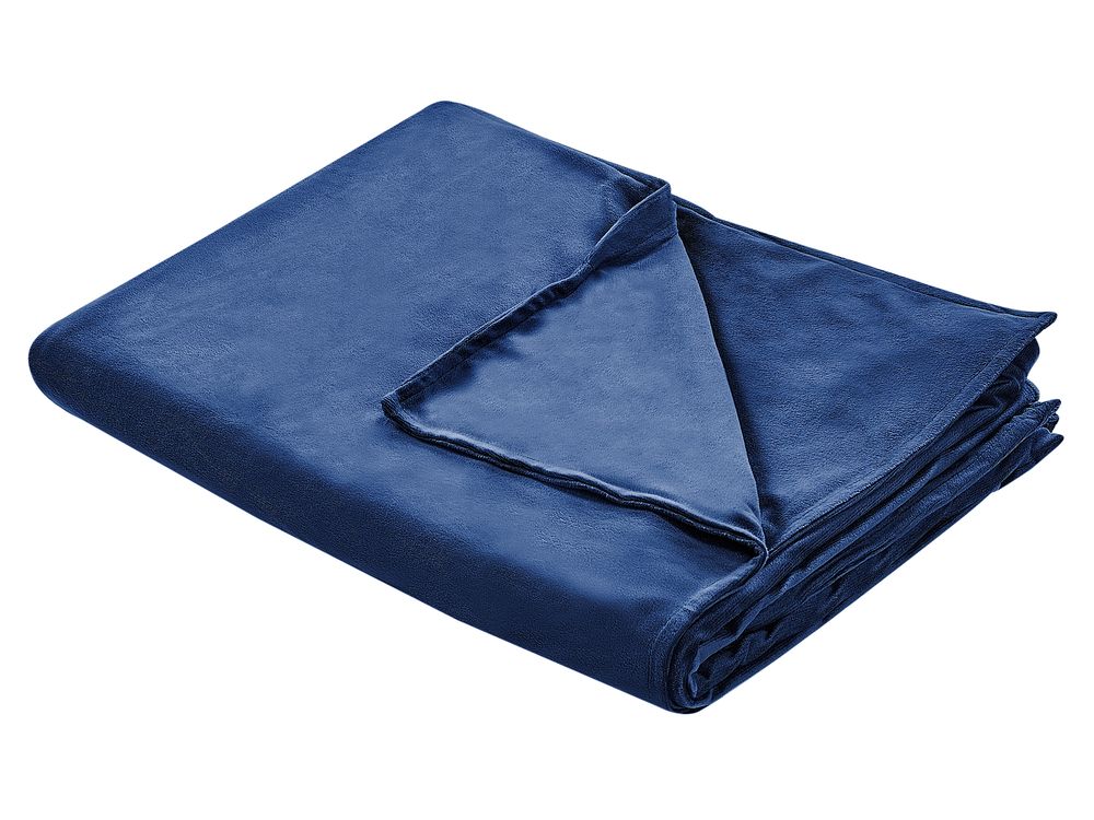 Weighted Blanket Cover RHEA 135 x 200 cm Polyester Navy Blue