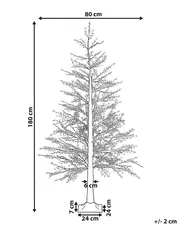 Outdoor Decoration LED SUONTEE 180 cm Christmas Tree White_1015357