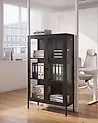 Vitriini NASH 90 cm Metalli Musta